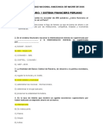 Cuestionario: 1 Sistema Financiero Peruano