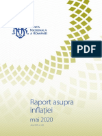 BNR Raport Inflatie Mai 2020 