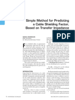 Simple Method For Predicting A Cable Shielding Factor, Based On Transfer Impedance