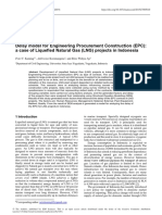 Delay Model For Engineering Procurement Construction (EPC) : A Case of Liquefied Natural Gas (LNG) Projects in Indonesia