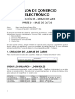 Ecommerce Version 01 Iteracion 01 Base de Datos