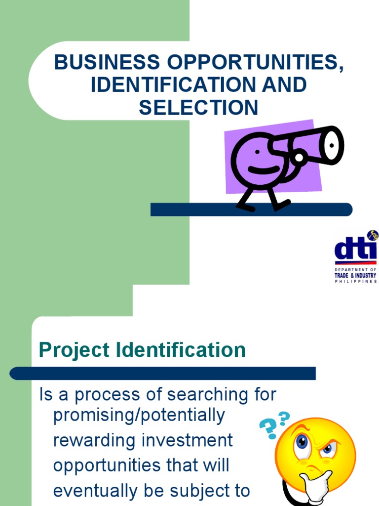 Identifying Investment Opportunities in Projects | PDF | Business ...