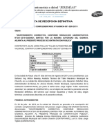 ACTA DE RECEPCION PROVICIONAL Ejemplo