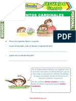 Los Puntos Cardinales para Segundo Grado de Primaria