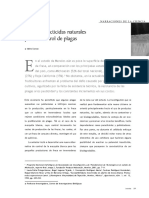 Uso de Insecticidas Naturales para El Control de Plagas: Narraciones de La Ciencia