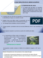 Factores físicos que afectan la temperatura del agua