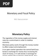 Fiscal and Monetary Policy