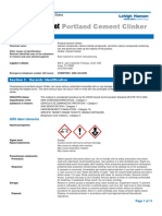 Safety Data Sheet: Portland Cement Clinker