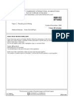 University of Cambridge International Examinations General Certificate of Education Advanced Subsidiary Level and Advanced Level