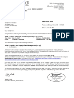 Letter of Admission: DLI# O19361039982