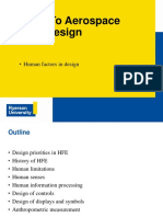 Intro. To Aerospace Eng. Design: - Human Factors in Design