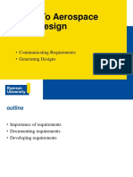 Intro. To Aerospace Eng. Design: - Communicating Requirements - Generating Designs