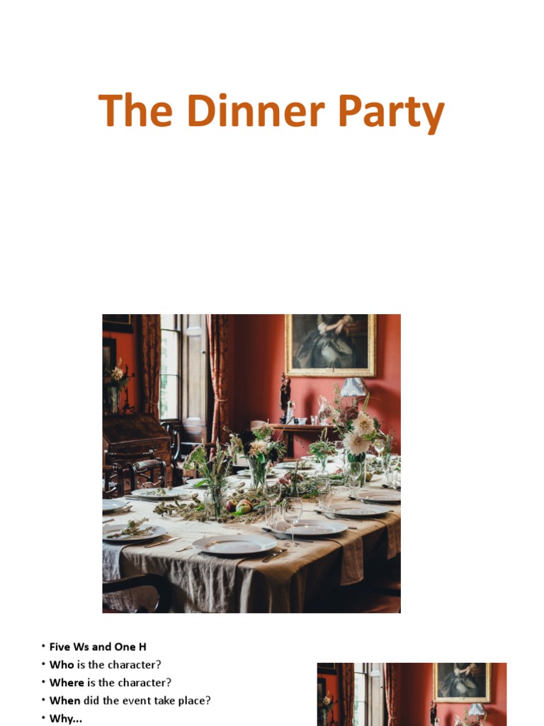 The Dinner Party: Key Questions Explored | PDF