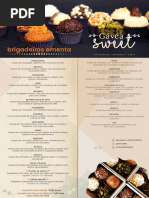 Gvea Sweer - Cardápio