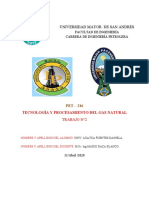 Especificaciones de Exportación Del Gas Natural Boliviano