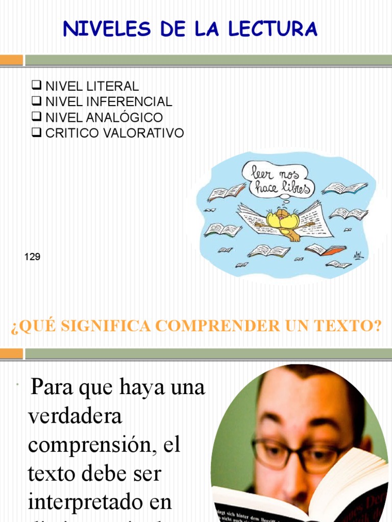 Niveles de Comprensión Lectora | PDF | Inferencia | Mamíferos