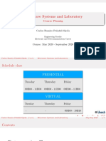 Microwave Systems and Laboratory: Course Plannig