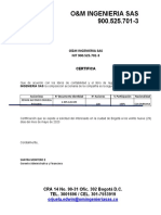 Composicion Accionaria O&m