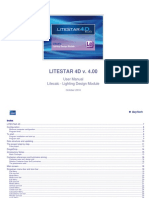LITESTAR 4D v. 4.00: User Manual Litecalc - Lighting Design Module