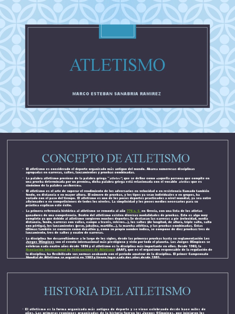 2da TAREA DE ATLETISMO | PDF | Deporte del atletismo | Juegos olímpicos