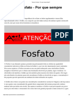 Teste de Fosfato - Por Que Sempre Fazer