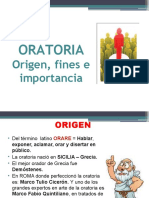 Sesion 02-La Oratoria. Origen, Fines, Importancia