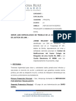 Demanda por despido fraudulento e indemnización por daño moral