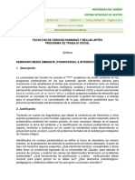 Syllabus Medio Ambiente