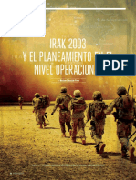 Irak 2003 y El Planeamiento en El Nivel Operacional