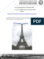 ¿Por Qué La Torre Eiffel Tiene La Forma Que Tiene?: Periodo de Acompañamiento Académico 2020