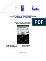 MANUAL DE  MEDICIONES ELECTRICAS