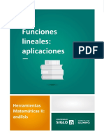 Funciones lineales aplicaciones: análisis matemáticas II