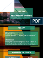 CFE 102 Preliminary Grading