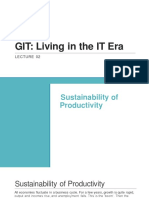 GIT: Living in the IT Era - Sustainability of Productivity and Industry Life Cycles