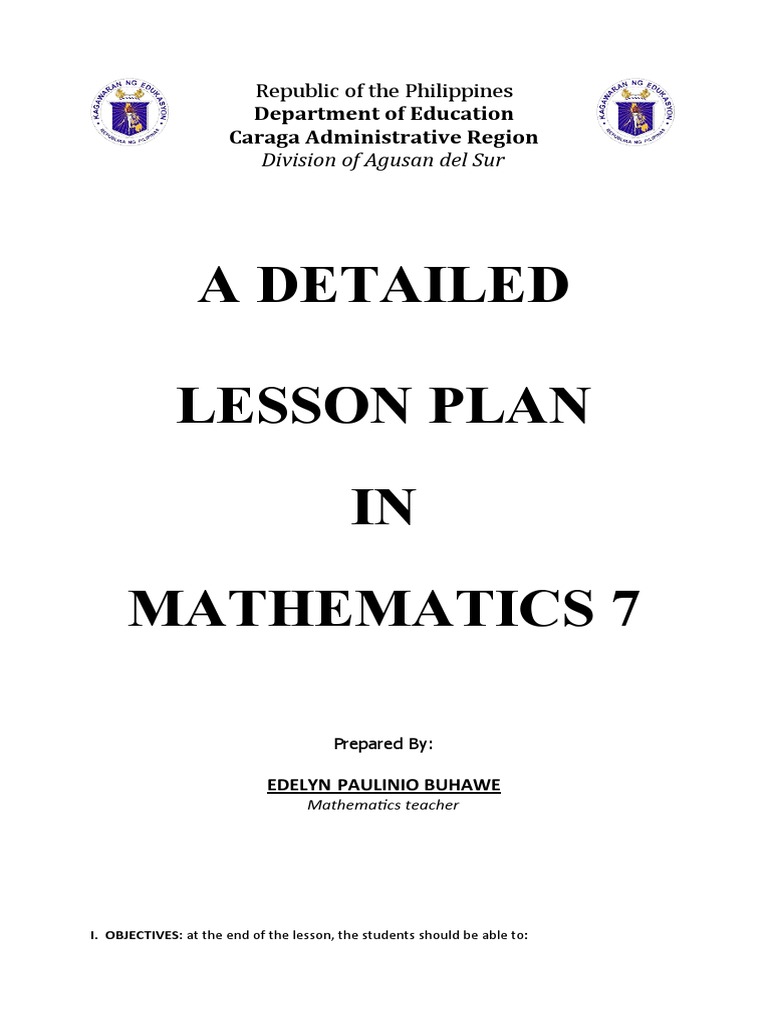 Lesson Plan: Linear Equation Word Problems | PDF | Equations | Lesson Plan