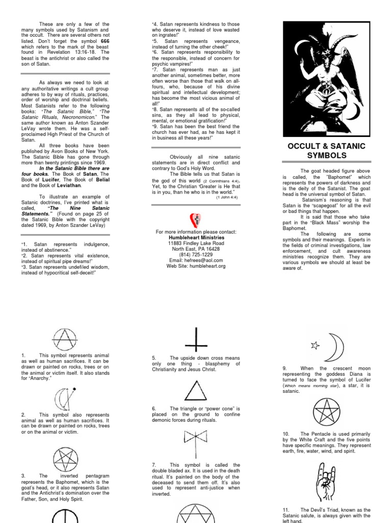 Occult & Satanic Symbols: Satanic Rituals, Necronomicon.