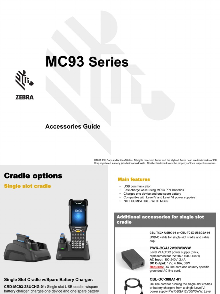 mc9300 Guide Configuration and Accessories en Us | PDF
