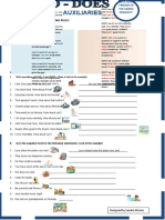 Do - Does Worksheet #1 Week Seven