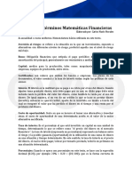 Glosario de Términos Matematicas Financieras