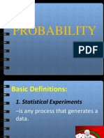 Basic Definitions in Probability 