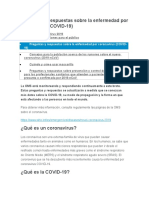 Preguntas y Respuestas Sobre La Enfermedad Por Coronavirus