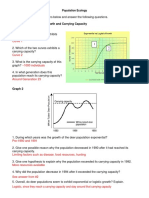 Population Ecology Graph Worksheet - KEY PDF