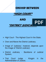 2.relationship Between High Court and District Judiciary