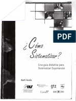 Como Sistematizar Ruth Varela GTZ PDF