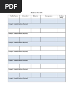 Partial Interval Recording Data Sheet | PDF | Teaching Mathematics