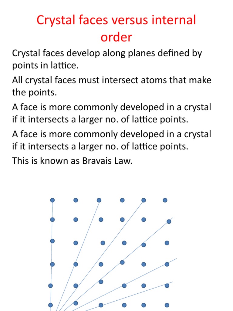 Lattice Structure and Crystal Symmetry | PDF | Lattice (Group ...