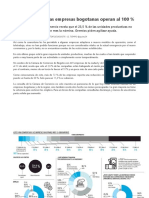 Solo El 3,6 % de Las Empresas Bogotanas Operan Al 100 % - El Tiempo - Bogotá, 15 - 04 - 2020 PDF