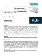 Problematising Early Childhood Teacher Registration As A Mechanism To Improve Quality Early Childhood Education and Care