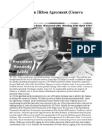 JFK - The Green Hilton Agreement Geneva 1963