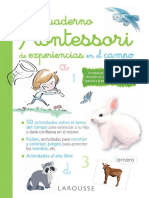 Cuaderno Montessori de Experiencias en El Campo